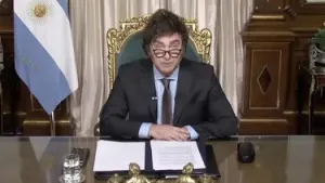 Discurso de Javier Milei. Imagen de uso libre.