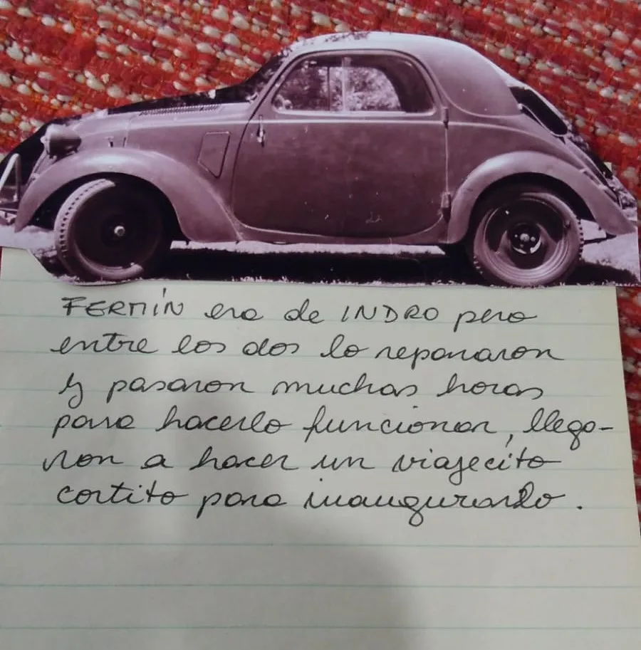 Foto del auto que restauraban Jorge Oshiro y su amigo Indro.