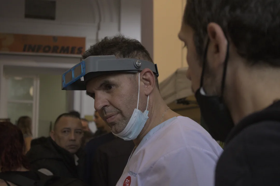 Jorge Pasart “Jordi”, Secretario de Extensión Universitaria de la Facultad de Odontología que encabezó la jornada de 24 hs ininterrumpidas. Foto: Shannon Prickett.